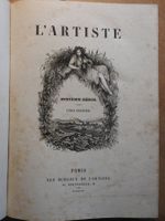 Jahrbuch 1856: l`Artiste, sixième série, tome 1+2 (2 Bände)